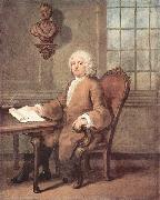 William Hogarth Portrat der Dr painting